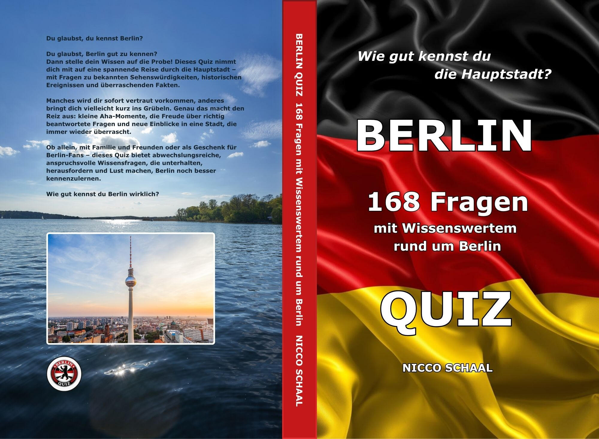 BERLIN QUIZ Buchcover für „Berlin-Quiz“ von Nicco Schaal